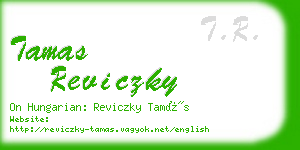 tamas reviczky business card
